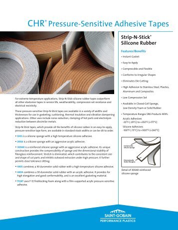 CHR® Pressure-Sensitive Adhesive Tapes - Saint-Gobain ...