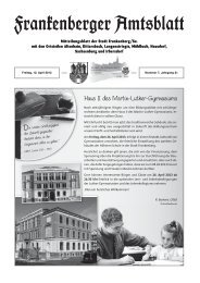Amtsblatt der Stadt Frankenberg - Nr. 21/07 vom 12.04.2013