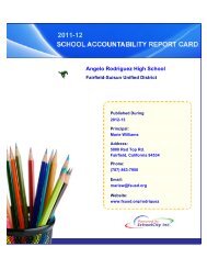 Angelo Rodriguez High School - Fairfield-Suisun Unified School ...