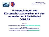Untersuchungen von Küstenschutzbauwerken mit dem ... - FZK