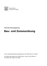 Bau- und Zonenordnung - Gemeinde Flurlingen