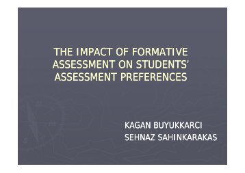 THE IMPACT OF FORMATIVE ASSESSMENT ON STUDENTS ...