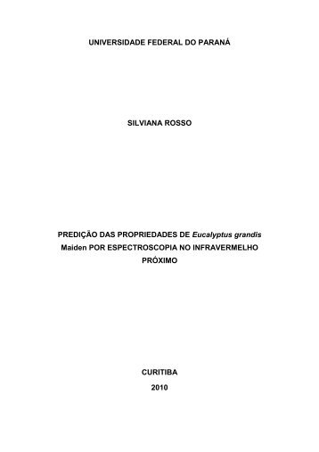 Tese em PDF - departamento de engenharia florestal - ufpr ...