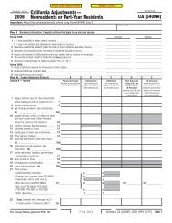 Schedule CA (540NR) - 2006 California Adjustments - Nonresidents ...