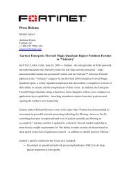 Press Release - Fortinet