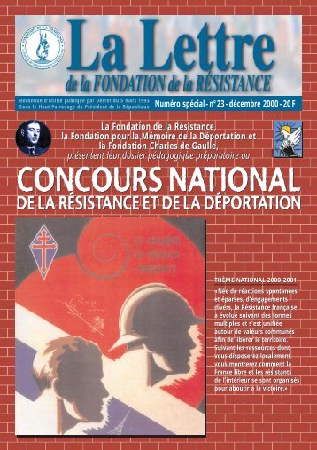 Télécharger au format PDF (1.5 Mo) - Fondation de la Résistance