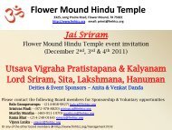 Flower Mound Hindu Temple