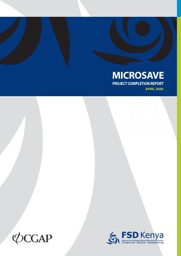 MicroSave project completion report - FSD Kenya