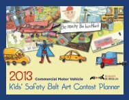 Kids' Safety Belt Art Contest Planner - Federal Motor Carrier Safety ...