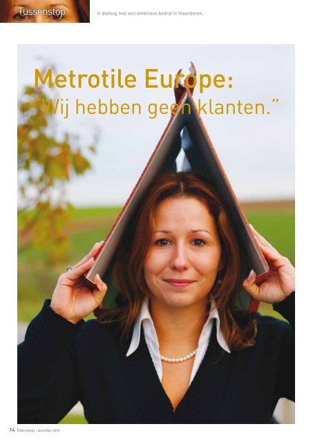 Metrotile Europe: - Flanders Investment & Trade