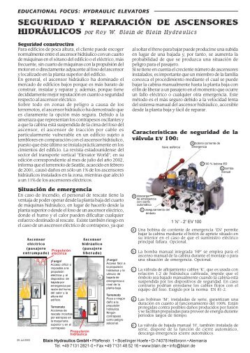 lea más allá - blain hydraulics Gmbh