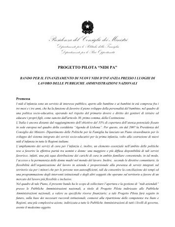 Il Bando - Dipartimento Funzione Pubblica