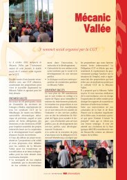 Mécanic Vallée - 3ème sommet social - oct 2012 - La cgt