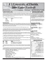# 1 University of Florida 2006 Gator Football - GatorZone.com