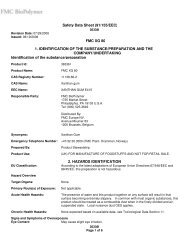 Safety Data Sheet (91/155/EEC) FMC XG 80 1. IDENTIFICATION OF ...