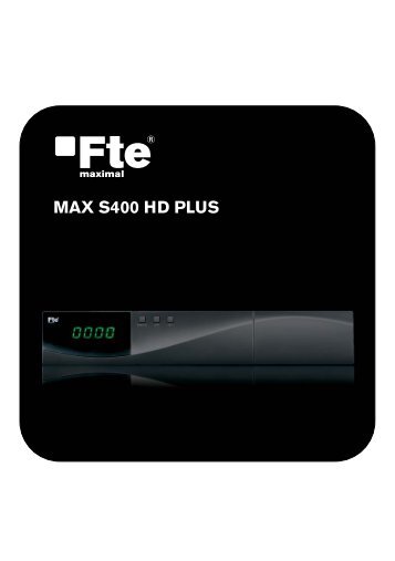 MAX S400 HD PLUS_ES_v1.1.indd - FTE Maximal