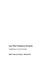 Low Flow Frequency Analysis - FreshwaterLife