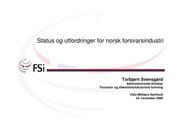 Se presentasjonene fra foredraget her - FSi