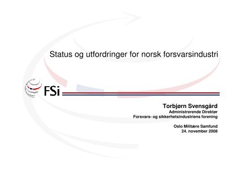 Se presentasjonene fra foredraget her - FSi