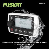 CoNTRol ReMoTo MaRINo CaBleaDo Ms-NRX200i - Fusion