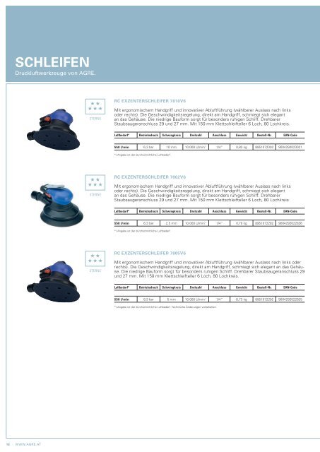 AGRE Druckluftwerkzeuge 2011 - freytool