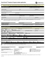 EnerChoice Fireplace Program Rebate Application - FortisBC