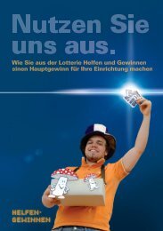 HELFEN+ GEWINNEN - Freie Wohlfahrtspflege NRW