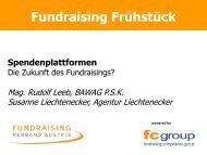 Fundraising Frühstück Spendenplattformen