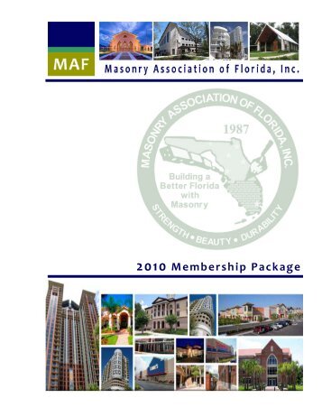 2009/2010 Member Packet - Masonry Association of Florida