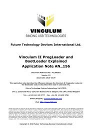 AN_156 Vinculum II ProgLoader and BootLoader Explained - FTDI