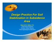 Design Practice for Soil Stabilization in Subsidence Area