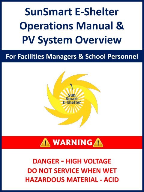 SunSmart E-Shelter Operations Manual & PV System Overview