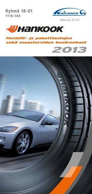 Hankook- kesärenkaat 2013