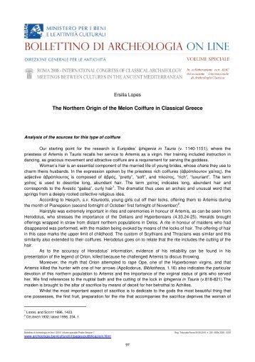 The Northern Origin of the Melon Coiffure in Classical Greece