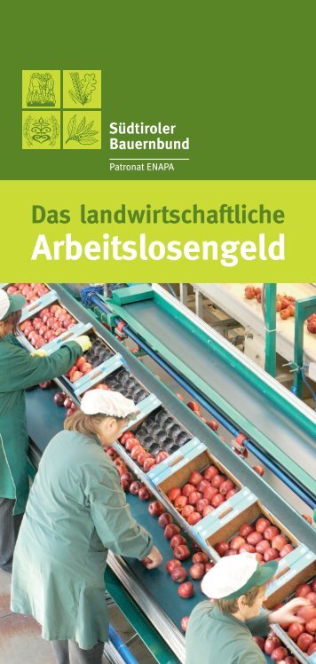 Arbeitslosengeld - Südtiroler Bauernbund