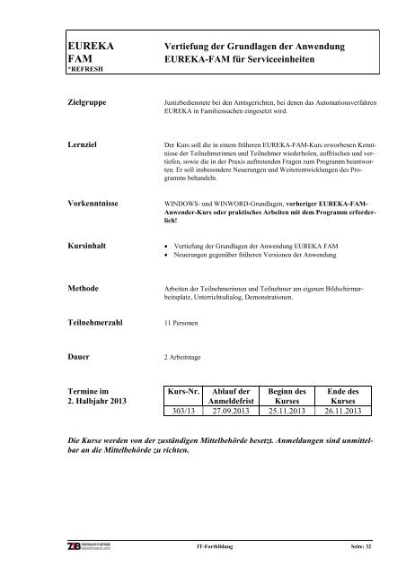 Programmheft 2. Halbjahr 2013 Zentraler IT-Betrieb Nds. (pdf, 5.4 MB)