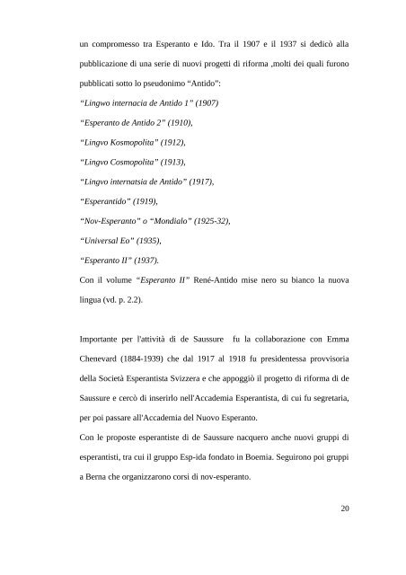 SAUSSURE ESPERANTISTA - Federazione Esperantista Italiana