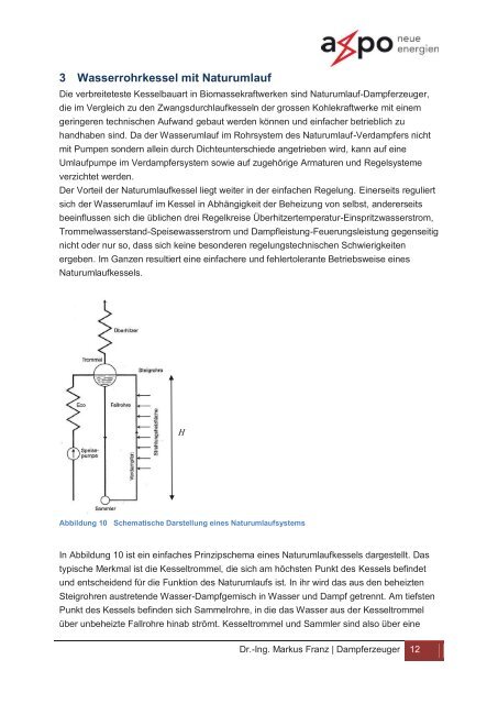 Dampferzeuger - Axpo-Holz