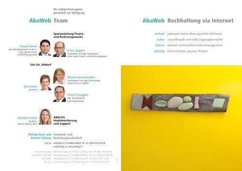 AbaWeb-Team Uri (pdf, 195 KB) - Mattig-Suter und Partner