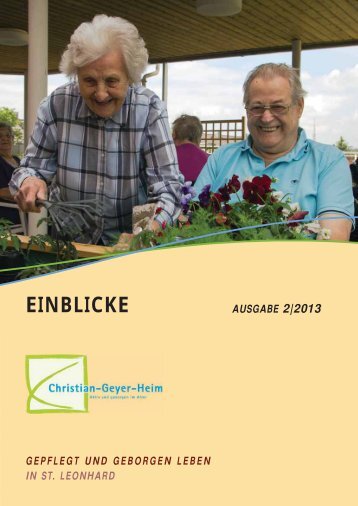 EINBLICKE - Senioren-Stadtmission