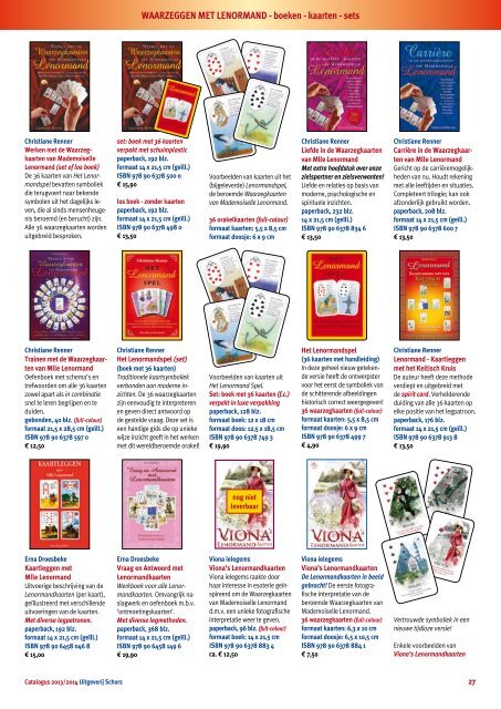 De tarot Catalogus van Lo Scarabeo - Schors