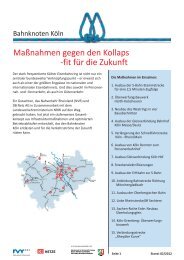 Maßnahmen gegen den Kollaps - Nahverkehr Rheinland