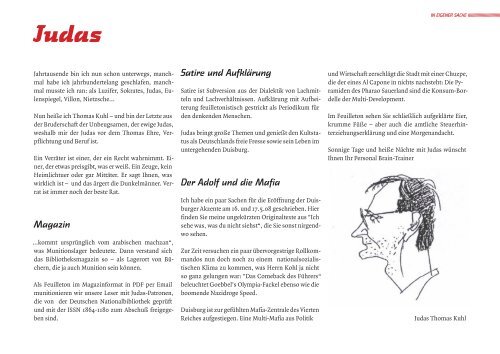 Judas-Kulturmagazin Juni 2008