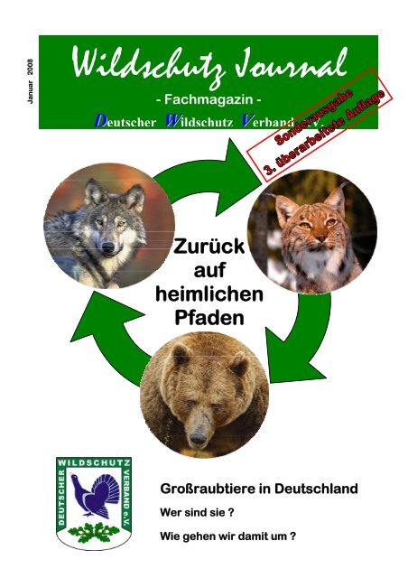 DWV-Fachmagazin &quot;Wolf, Luchs, Bär&quot;