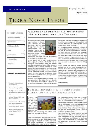 Ausgabe 1 - terra nova eV