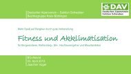 Die 10 Regeln für eine erfolgreiche Akklimatisation - DAV Sektion ...