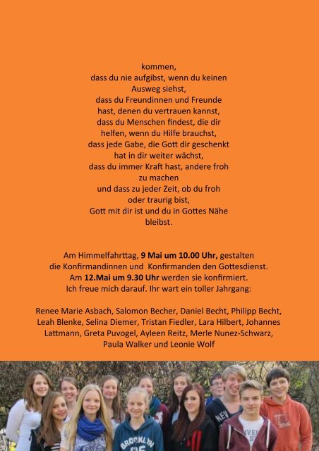 Gemeindebrief 2013 (01) - Evangelische Petrusgemeinde