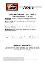 Apéroprospekt als .pdf- Download - Bäckerei Konditorei Schulz