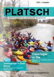 platsch 1/2012 - Solothurner Kajakfahrer