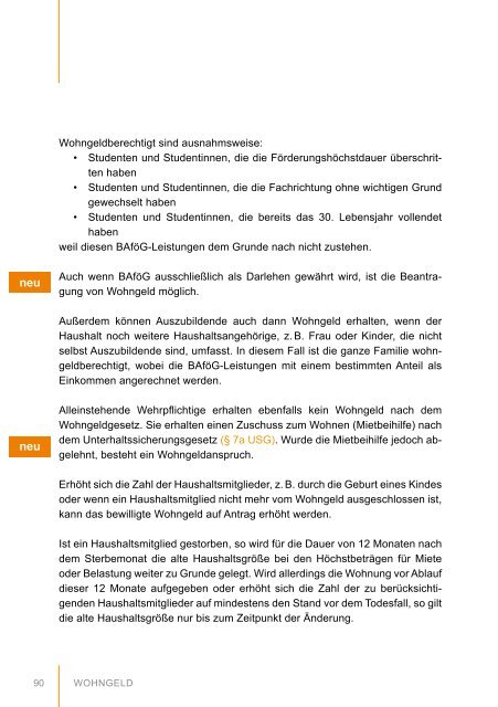Neu Neu Wohngeldberechtig